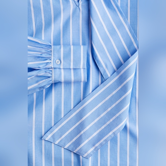 H&M Cotton Stripe Co-ord Skirt And Shirt Set Size L - Picture 5 of 8